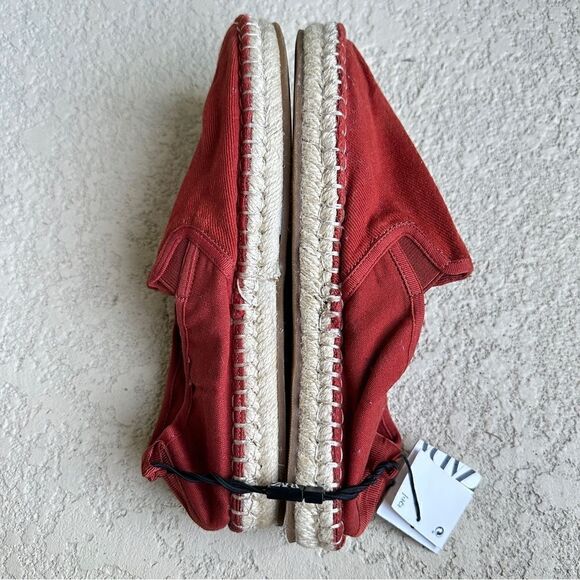 NWT Zara rustic orange canvas espadrilles Sz 7 - Picture 5 of 10
